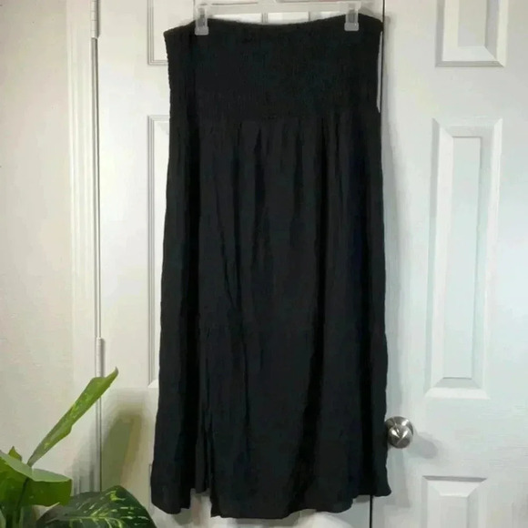 Wild Fable Women's Smocked High Slit Convertible Cover Up Dress 1X - Picture 3 of 12